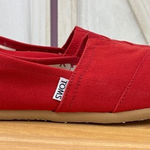 Toms Alpargata Canvas Slip On Shoes Red 10 Photo 0