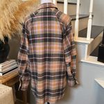 ZARA OVERSIZED PLAID SHACKET BUTTON DOWN OVER SHIRT SIZE XS Photo 8