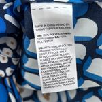 Chico's Size 2 12 14 Multicolor Abstract Animal Print Button Down Shirt Top Photo 3