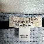 One World Knit Bell Sleeve Top Plus Size 2X Boho Patchwork Tassel Flowy NEW Photo 1