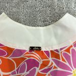 Lilly Pulitzer 100% silk floral print caftan muumuu coverup dress mini tie waist Photo 9