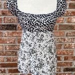 Kensie Y2K Vintage tie-back black and white floral top / 2 / Excellent condition Photo 0