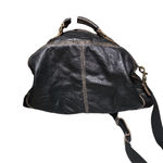 Black Rivet Vintage Wilson’s Leather  Black-Brown Leather duffel One Size Photo 1