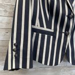 Jones New York Signature Womens 10 Blazer Americana Navy/White Striped Stretch Blue Photo 8