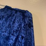 ASOS NWT  Blue Velvet Balloon Long Sleeve Bodycon V-Neck Mini Dress Size 4 Photo 10