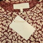 The Great ππ The Long Sleeve Sleep Tee ~ Maroon Shadow Floral Size 3 Large NWT Photo 10