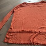 We The Free  free people orange waffle long sleeve Small Photo 2