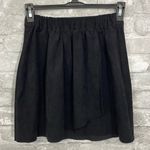 Wilfred Nescher Black High Waisted Faux Suede Skirt Size XXS Photo 0