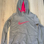 Nike  dri fit Gray and Pink Hoodie Sweatshirt hooded sweater Photo 0