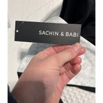 Sachin + Babi Leather Illusion Mann mini dress women's size 6 in grey black new! Photo 7