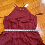 Loft  Halter Sleeveless Ruffle Hem Waist tie dress Knee Length Sz Large Photo 6