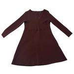 Ann Taylor  SIZE 10 Wool Blend Front Seam Long Sleeve A-Line Back Zip Dress Photo 10