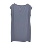 prAna  Short Sleeve Boat Neck Pullover T Shirt Dress Women's Large‎ Blue Casual Photo 1