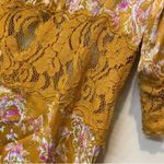 Free People Lucie Dress in Yellow Floral Antique Coin Combo 4 Photo 4