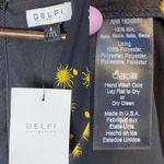 DELFI Collective Frankie Silk Black Celestial Print Mini Dress NEW size Small Photo 3