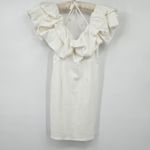 DO+BE  White Ruffle Sleeve Mini Dress - Large‎ NWT Photo 3
