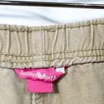 Woman Within Plus Size 36T Cropped Pants Capri Light Brown Cotton Elastic 1572 Photo 5
