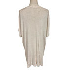 Micaela Greg Speckled Fine Knit Oatmeal Tunic Sweater Dress Size M Photo 3