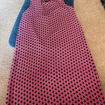 Adrienne Vittadini  Sleeveless Shift Mini Dress Pink Black Chain Link Print Sz 2 Photo 8
