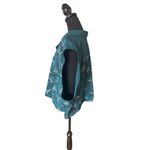 Lisa II Green Collard Vest Blouse Size L Photo 3