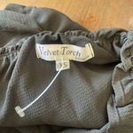 Velvet Torch  Black Ruffled Sheath Midi Dress Photo 6