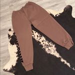 PINK - Victoria's Secret 🤎VS•PINK Brown/Coffee Reversible Fleece Campus SweatPants•Size:L🤎 Photo 6