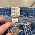True Religion Womens Cropped Distress Washed Sz 28 Disco Joey Flare Logo Y2K EUC Photo 7