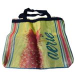 Aerie Blue & Yellow Multicolor Loco in Love Pineapple Beach Bag Tote Women Photo 0