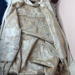 Mondetta  Raincoat Hooded Longline Soft Shell Warm Beige Coat Size Medium Photo 8