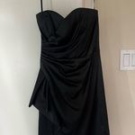 White House | Black Market Black Strapless Cocktail Dress- Size 2 Photo 1