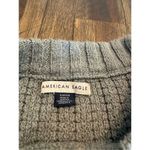 American Eagle  oversized chunky knit sweater size small green cable knit Photo 3