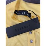 LIONESS  Untamed Short Sleeve Top in Butter Yellow Small New Womens Knit Photo 7