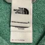 The North Face  M fleece lined sweatshirt mint green l long sleeve button closure Photo 8