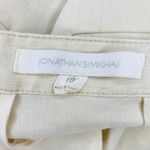 Jonathan Simkhai Ivory Cream Wide Leg Open Back Button Detail Linen Jumpsuit Photo 6