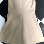 Rachel Zoe NWT Page Fit & Flare Mini Cut Out Tuxedo Dress Camel Black A-Line 10 Photo 7