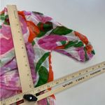 Banjanan Shirt Womens X Small Orange Pink Green Aurora Cutout Blouse Top‎ Cotton Size XS Photo 10