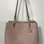 Michael Kors  Sofia Ballet Pink Large Tote Shoulder Bag with Gold Accents EUC Photo 0