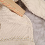 House of Harlow 1960 Cream Pearl Trim Long Sleeve Cardigan Women's Small Photo 5