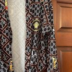 Amazing fashion designer print wrap top size M Black Size M Photo 2