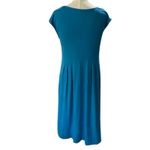 Soma  Teal COOL DAYS  Dress with Metallic Details at shoulders Size SMALL Photo 3