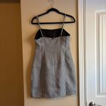 MINKPINK Black and White Houndstooth Mini Dress Photo 3