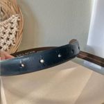 Liz Claiborne Villager Navy Blue Gold Belt Simple Neutral Classic Accessory Photo 7