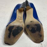 Tahari  Billie 2 Womens Blue Patent Leather Peep Toe Heels Shoes Size 7 1 2 M Photo 3