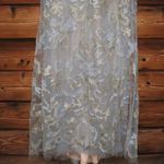 Mac Duggal NWT 11165 Blue Queen Anne Lace Long Sleeve V-Neck Trumpet Gown Dress Photo 9