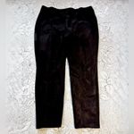 Chico's  Faux Suede Pull On Skinny Pants Black 
Sz 3 16/18 XL💛 Photo 1