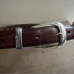 Brighton Onyx brown leather golfer belt Size 34 Photo 3
