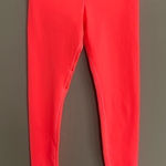 Alo Yoga Alo Mid Rise Stash Pocket Leggings in Bright Coral Size Small Photo 0
