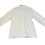 Top Stitch by Morning Sun Sweater Women Size Medium White Embroidered Button Vtg Photo 1