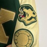 Holloway The Original Varsity Jacket Wool Leather Green Yellow Gold Size XL Photo 9