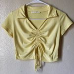 Wild Love Pastel Yellow Crop Top Photo 1